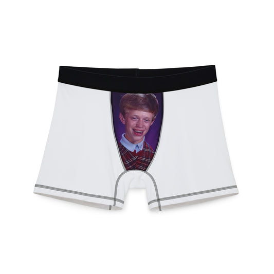 Bad Luck Brian With Shit Stain Men's Boxers