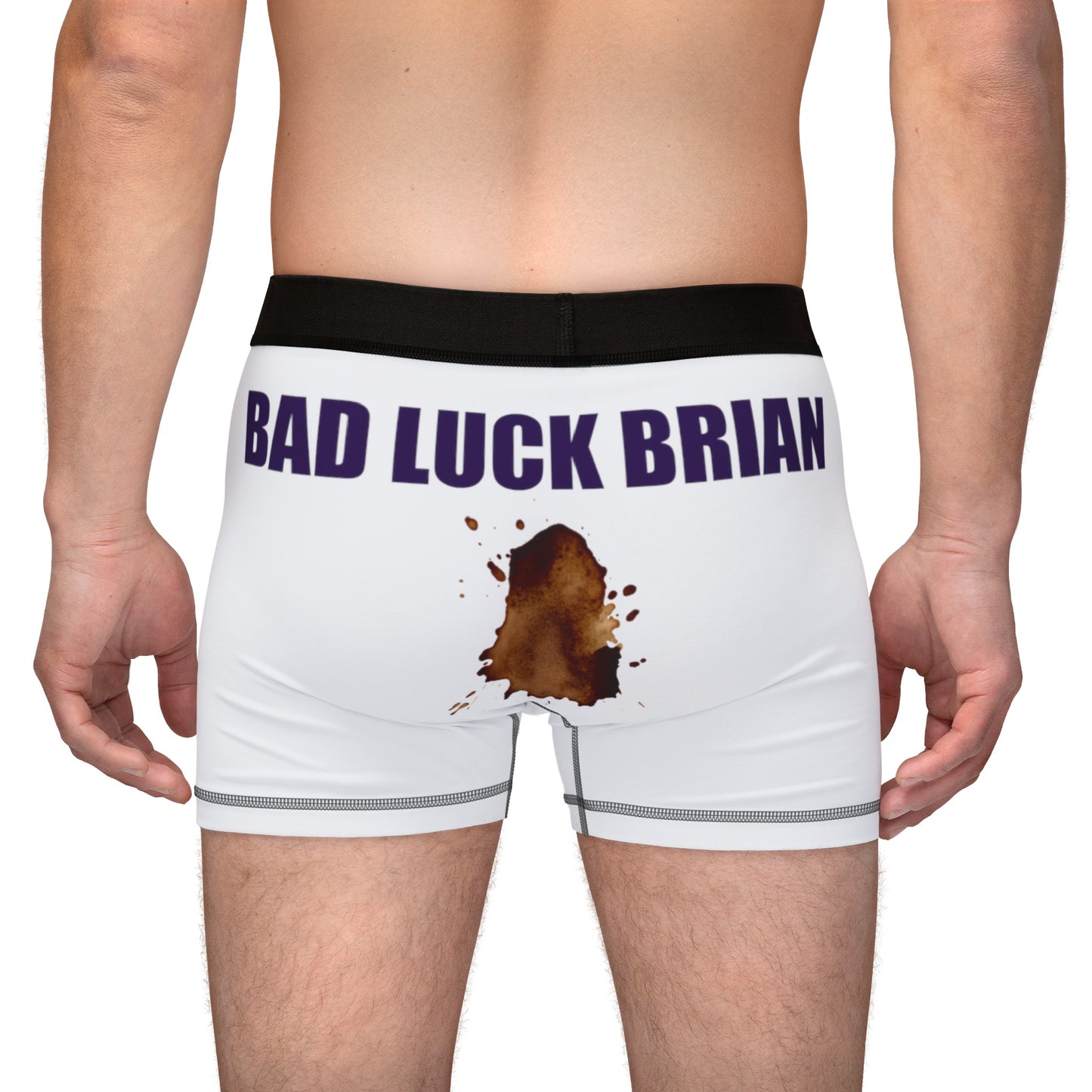 Bad Luck Brian With Shit Stain Men's Boxers