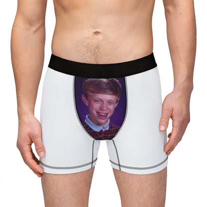 Bad Luck Brian With Shit Stain Men's Boxers