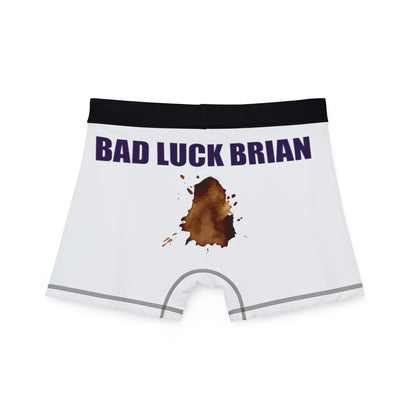 Bad Luck Brian With Shit Stain Men's Boxers