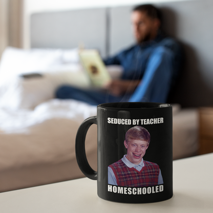 Seduced By Teacher Homeschooled Black Glossy Mug