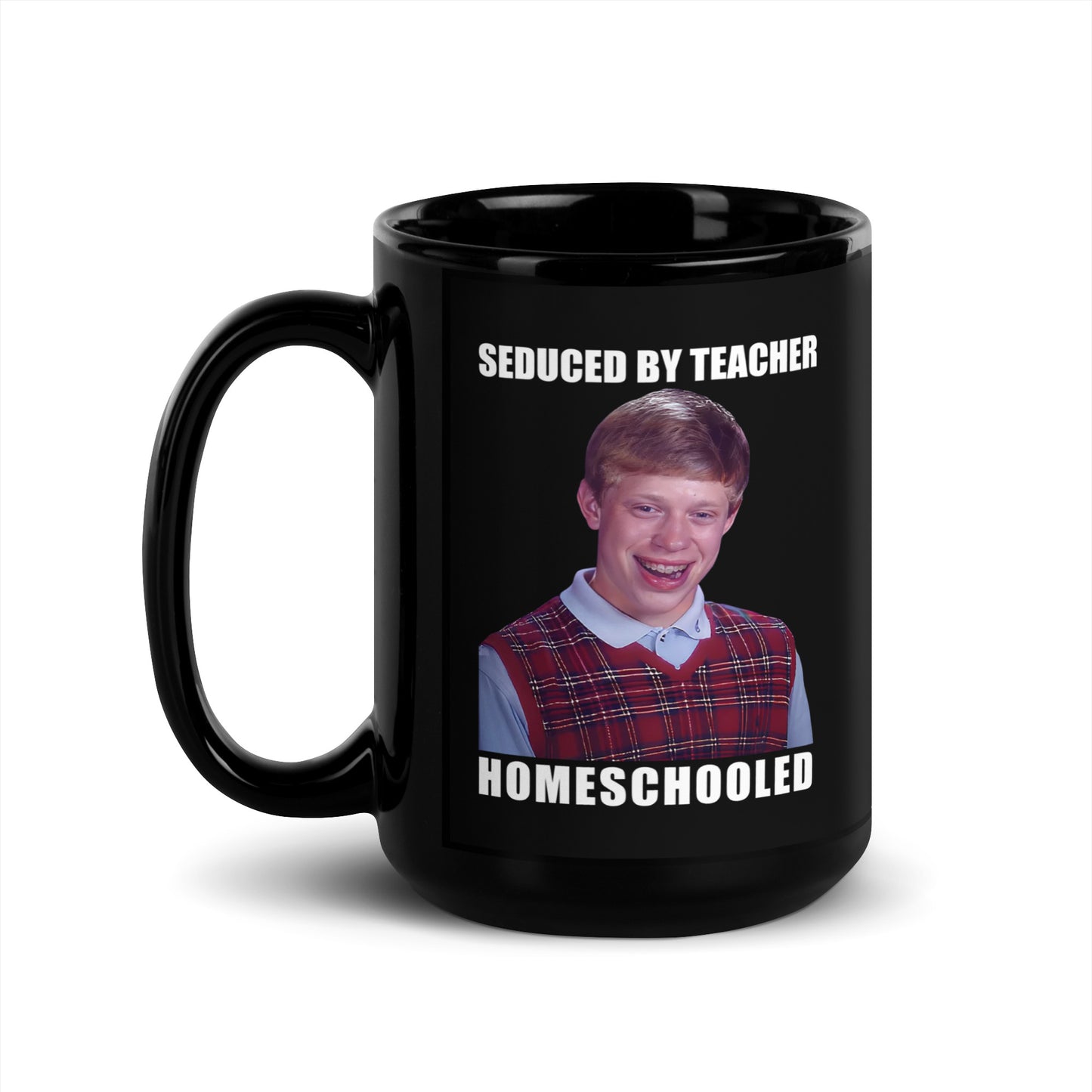 Seduced By Teacher Homeschooled Black Glossy Mug