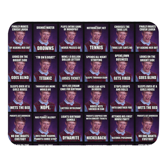 Bad Luck Brian Many Memes Mouse Pad