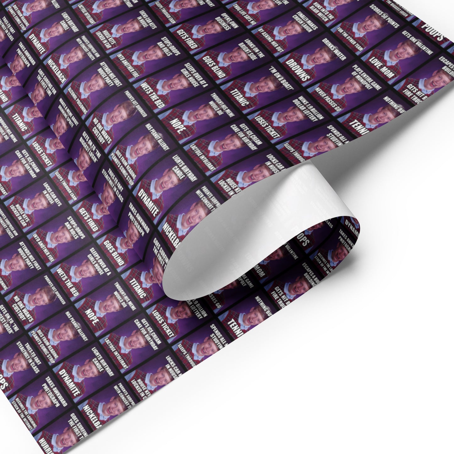 Bad Luck Brian Many Memes Wrapping Paper Sheets