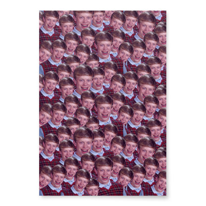 Meme Face Tossed Repeat Wrapping Paper Sheets