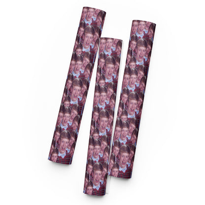 Meme Face Tossed Repeat Wrapping Paper Sheets