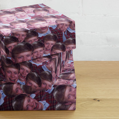 Meme Face Tossed Repeat Wrapping Paper Sheets